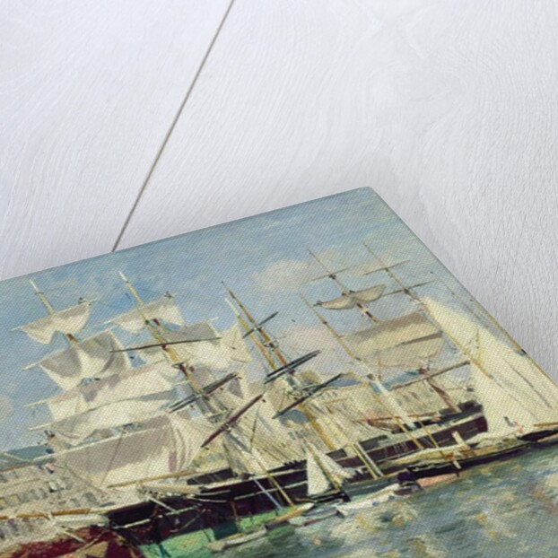 Squared - Riggers in Le Havre, 1886 by Johannes Martin Grimelund