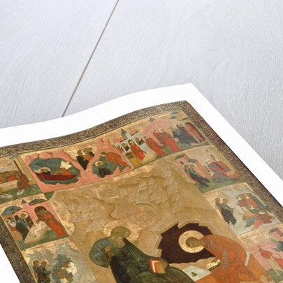 St. John the Evangelist and his Scribe, c.1500 by Russian School