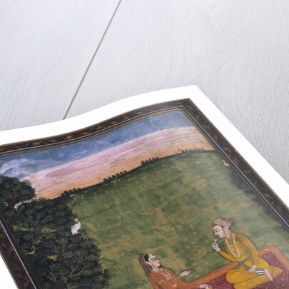 Couple in a landscape by Indian School
