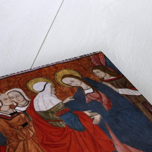 Visitation, panel from the Church San Andres of Tortura, late 15th century-early 16th century by School Spanish