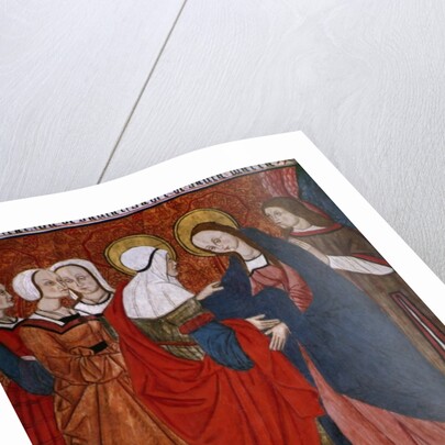 Visitation, panel from the Church San Andres of Tortura, late 15th century-early 16th century by School Spanish