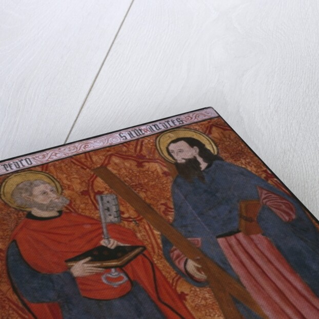 St. Peter and St. Andrew, panel from the Church San Andres of Tortura, late 15th century-early 16th century by School Spanish