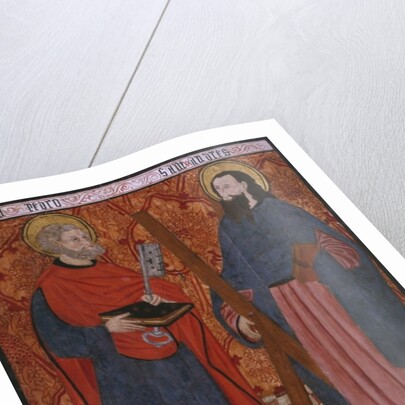 St. Peter and St. Andrew, panel from the Church San Andres of Tortura, late 15th century-early 16th century by School Spanish