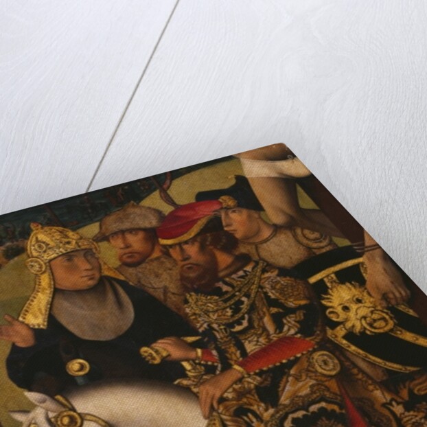 Passion Triptych, Crucifixion, central panel, detail by Master of St. Godelieve Legend