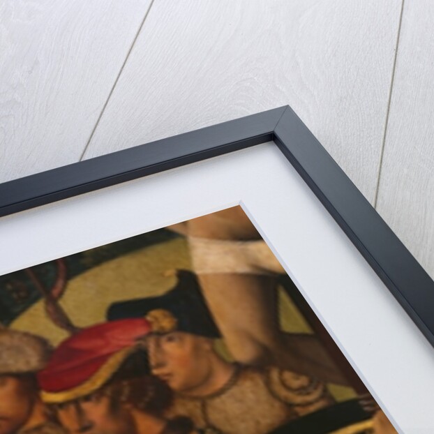 Passion Triptych, Crucifixion, central panel, detail by Master of St. Godelieve Legend