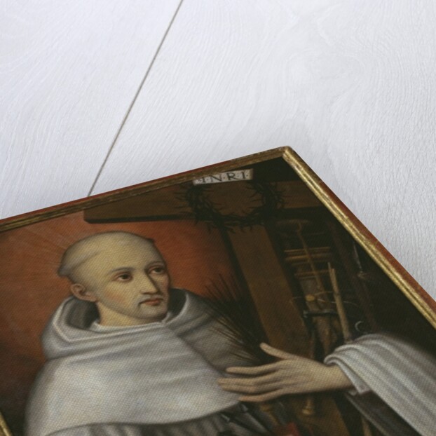 St. Bernard of Clairvaux carrying the instruments of the Passion by Spanish School