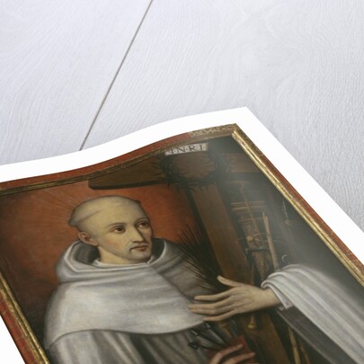 St. Bernard of Clairvaux carrying the instruments of the Passion by Spanish School