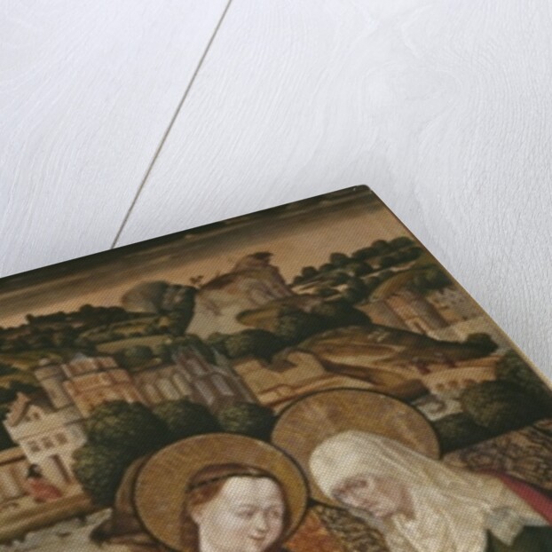 Triptych, Visitation, central panel by Spanish & Flemish School