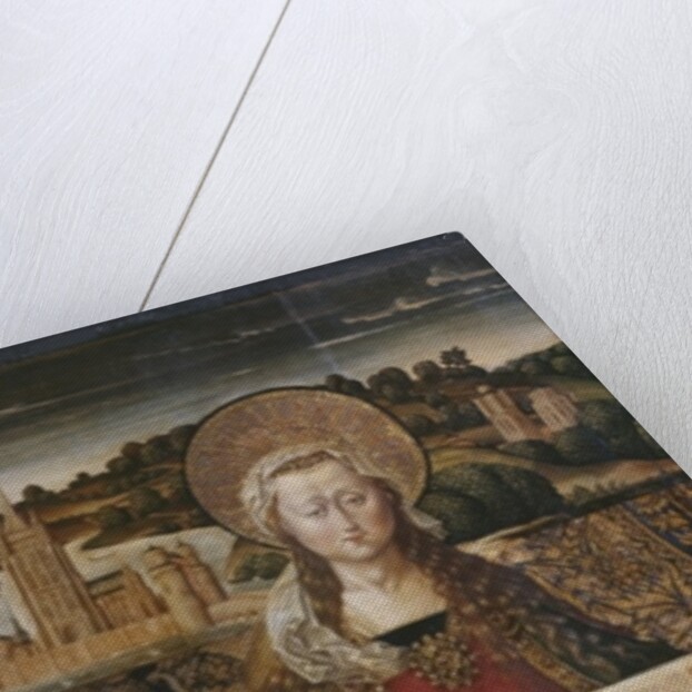 Triptych, St. Lucy, left panel by Spanish & Flemish School