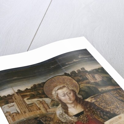 Triptych, St. Lucy, left panel by Spanish & Flemish School