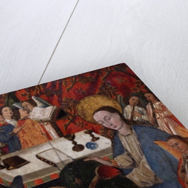 Presentation of the chasuble to St. Ildefonso by Virgin Mary by Spanish School