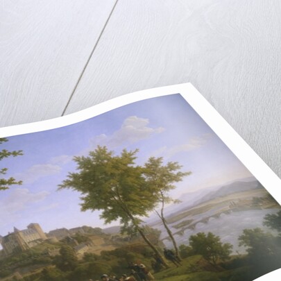 View of the royal castle of Pau where King Henri IV of France and Navarre was born on 13th December 1553 by Alexandre Louis Robert Millin du Perreux