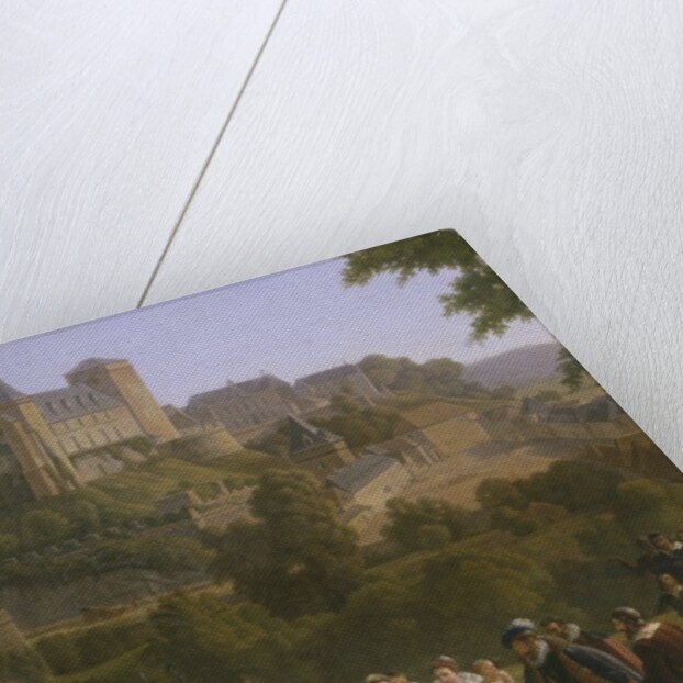 View of the royal castle of Pau where King Henri IV of France and Navarre was born on 13th December 1553 by Alexandre Louis Robert Millin du Perreux