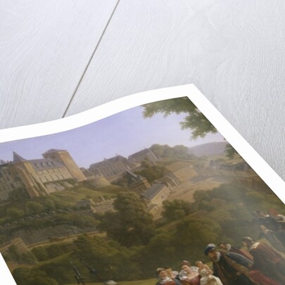 View of the royal castle of Pau where King Henri IV of France and Navarre was born on 13th December 1553 by Alexandre Louis Robert Millin du Perreux