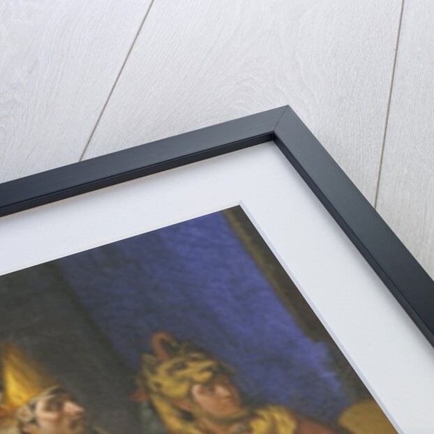 Emperor Montezuma II, detail, painting by Juan Ortega, 1885 by Juan Ortega