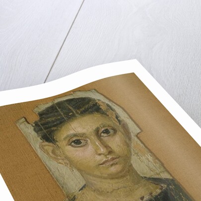 Mummy female portrait, from Fayum, late 3rd century AD by Roman Period Egyptian