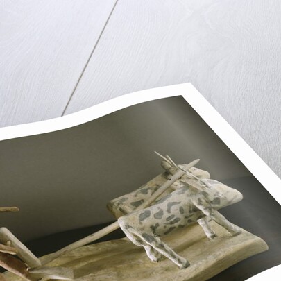 Funerary model of a ploughman leading his plough drawn by two oxen by Middle Kingdom Egyptian