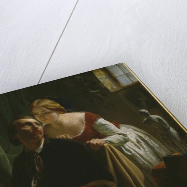 The painter and his model, 1874 by Jean Bertou