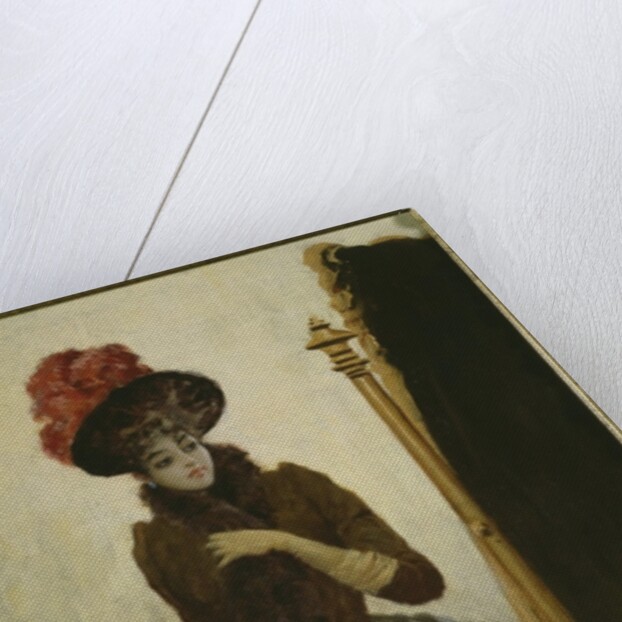 Before the swing mirror by Emile Galle