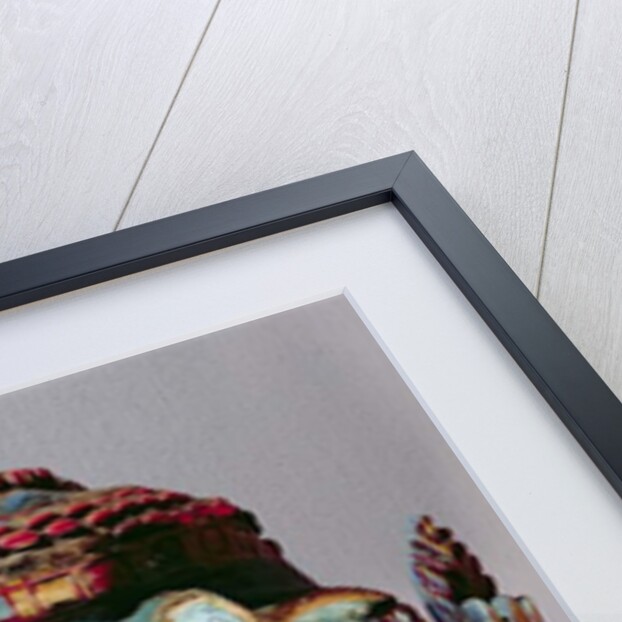 Ritual mask of Santiago used in the Mexican dance of the Moors and the Christians by School Mexican