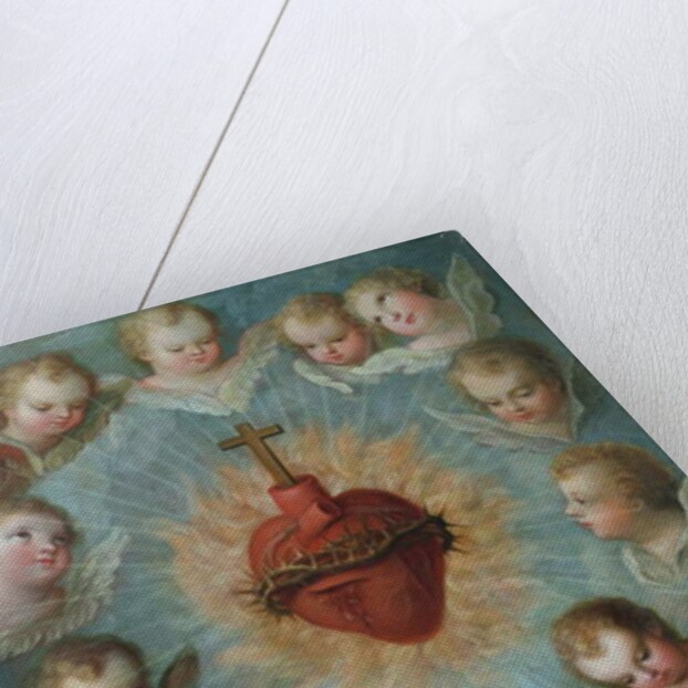 Sacred Heart of Jesus surrounded by angels, c.1775 by Jose de or Joseph Paez