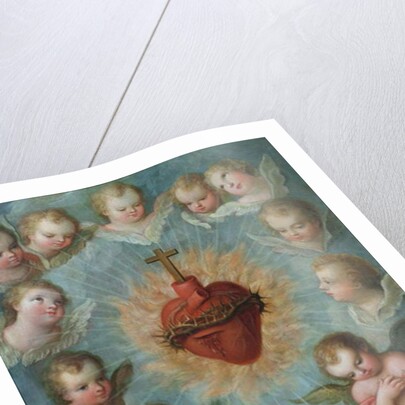 Sacred Heart of Jesus surrounded by angels, c.1775 by Jose de or Joseph Paez