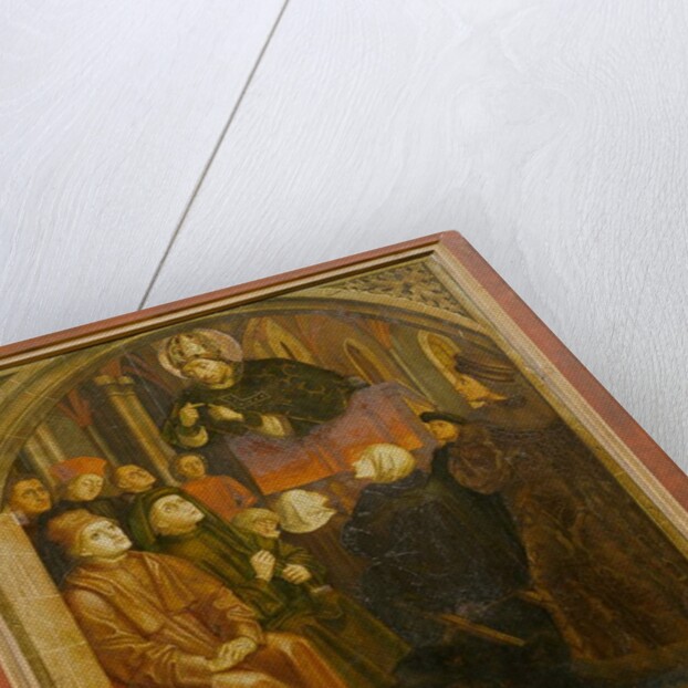 Saint Ambrose preaching in Milan, form the 'Altarpiece of Saint Augustine', c.1480 by German School