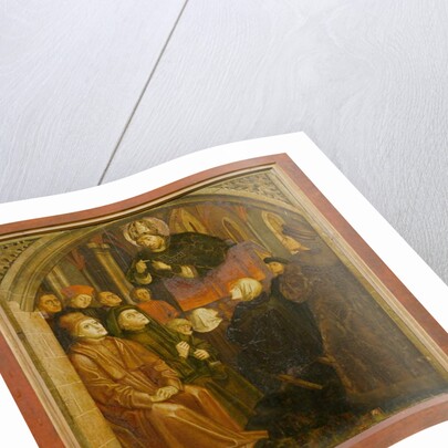 Saint Ambrose preaching in Milan, form the 'Altarpiece of Saint Augustine', c.1480 by German School