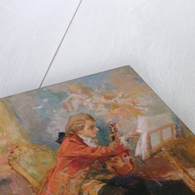 Mozart playing the violin by Jean-Louis Ernest Meissonier