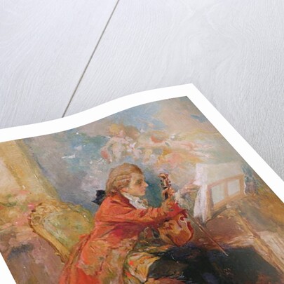 Mozart playing the violin by Jean-Louis Ernest Meissonier
