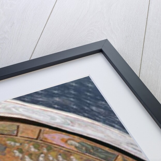 St. Francis offering Roses to the Apparition of Christ and the Virgin, fresco from the Porziuncola, 1393 by Ilario da Viterbo