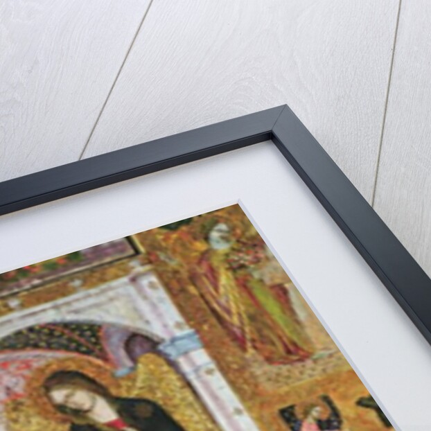 The Annunciation, fresco from the Porziuncola, 1393 by Ilario da Viterbo