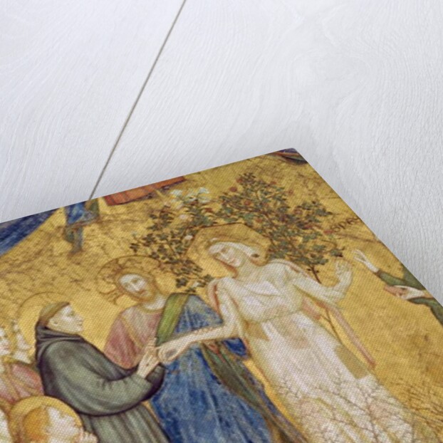 Christ blesses the Mystic Marriage of St. Francis with Poverty, 1330 by Giotto