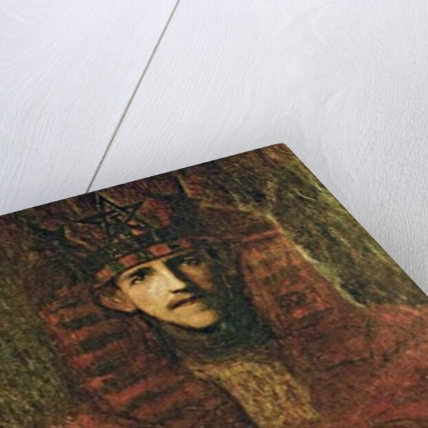 Samuel Liddell MacGregor Mathers in ceremonial regalia relating to ritual magic, c.1895 by Moina Mathers