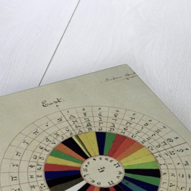 Colour wheel used for divination, 1894 by William Wynn Westcott