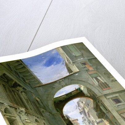 Piazza dei Signori in Verona with the Market Place, 1844 by James Holland