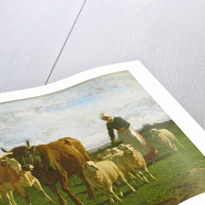 Evening, Driving Cattle, 1859 by Constant-Emile Troyon