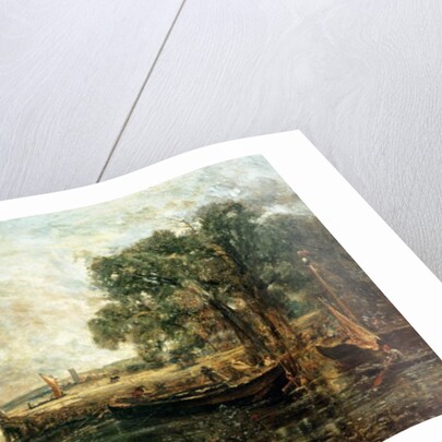 Sketch for 'View on the Stour, near Dedham' 1821-22 by John Constable