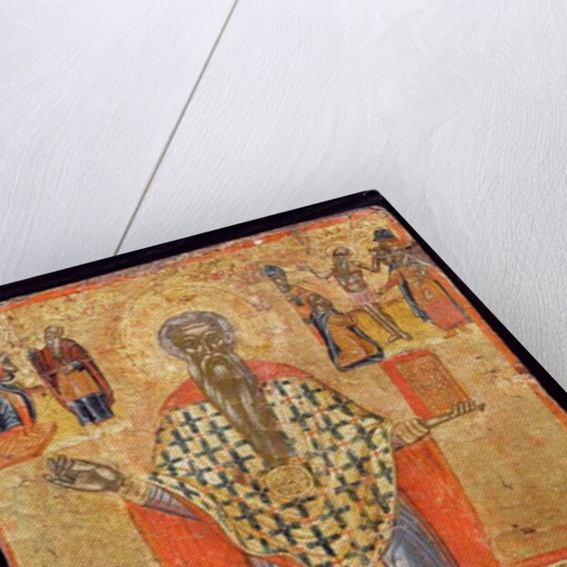 St. Charalambos, icon, from Macedonia, late 16th century by Greek School