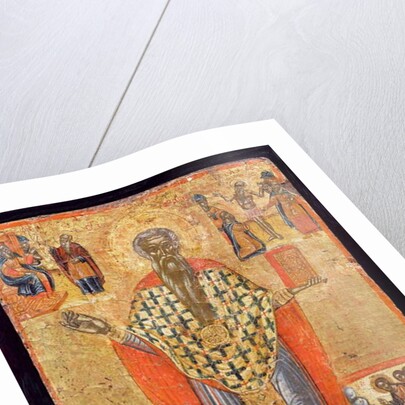 St. Charalambos, icon, from Macedonia, late 16th century by Greek School