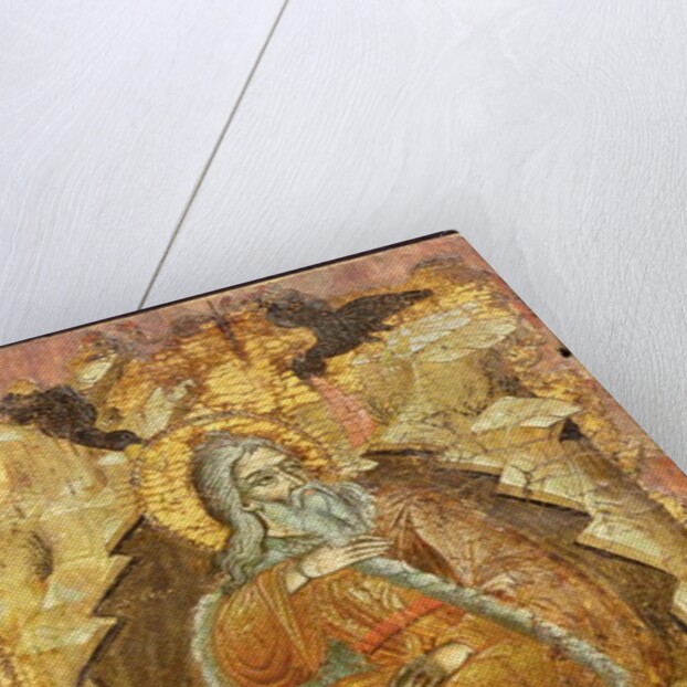 Elijah by the Brook Cherith, Macedonian, c.1700 by Anonymous