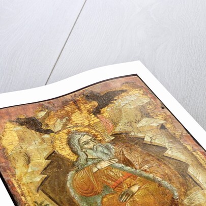 Elijah by the Brook Cherith, Macedonian, c.1700 by Anonymous