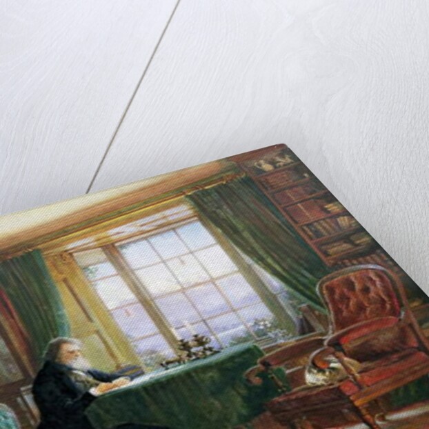 John Ruskin in his study at Brantwood, Cumbria, 1882 by William Gersham Collingwood