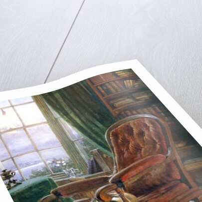 John Ruskin's study at Brantwood, Cumbria, 1882 by William Gersham Collingwood