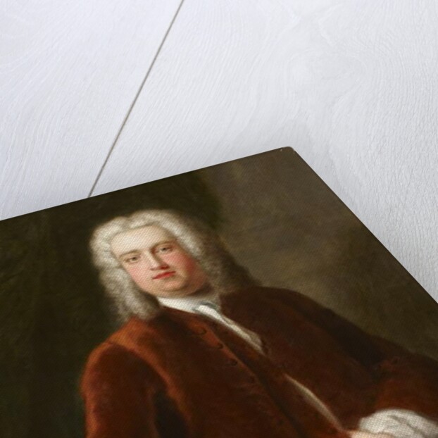 Portrait of an unidentified 18th-century gentleman presented as a portrait of Georg Frideric Handel, 1737 by Charles Philips