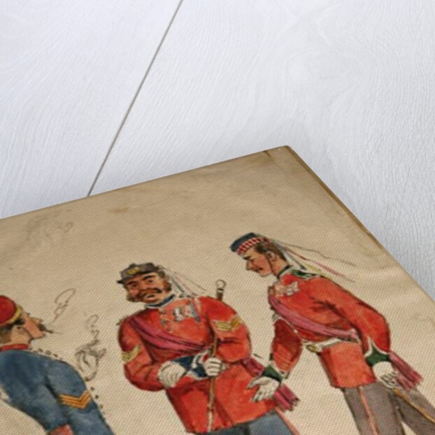 Infantry, Cavalry and Marines Discussion, 1869 by William Masters