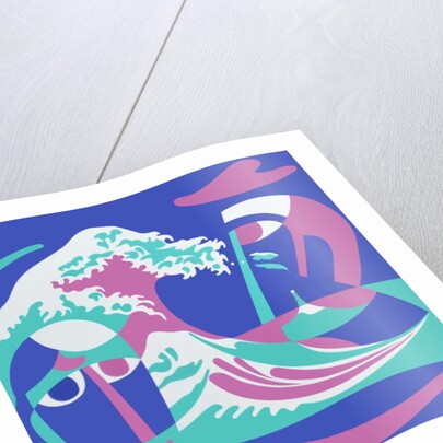 Seascape with faces, 2007 by Ron Waddams