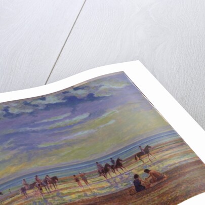 Ponies on Ferring Beach by Robert Tyndall