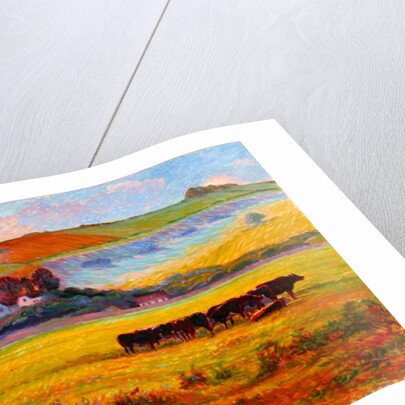 Evening Cattle, Cuckmere Valley, Sussex by Robert Tyndall