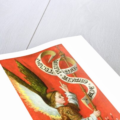 Angel Holding a Banner by German School